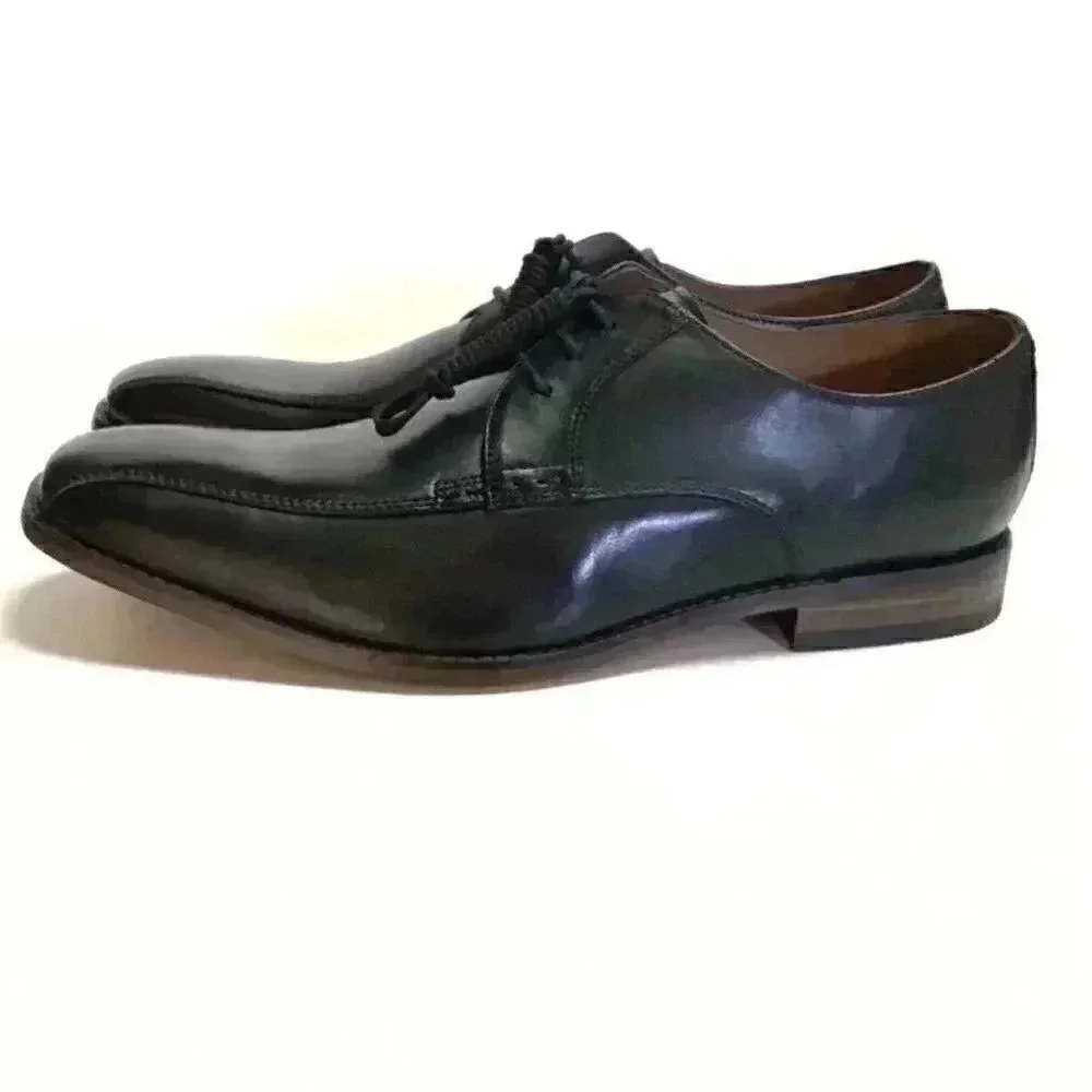 Bostonian Narrate Walk Mens 13 D Oxford Dress Shoes Black Leather Lace Up NEW